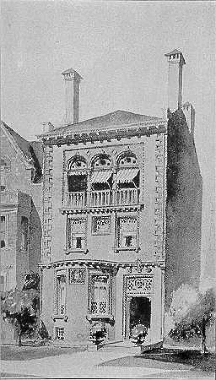 Presentation rendering
Design for a house
Hugh M. G. Garden and Edward G. Garden, architects
Chicago Architectural Club Exhibition of 1898
