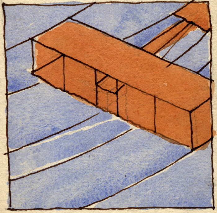 Leaded glass diagram
House for George Stricker, alterations
circa 1909