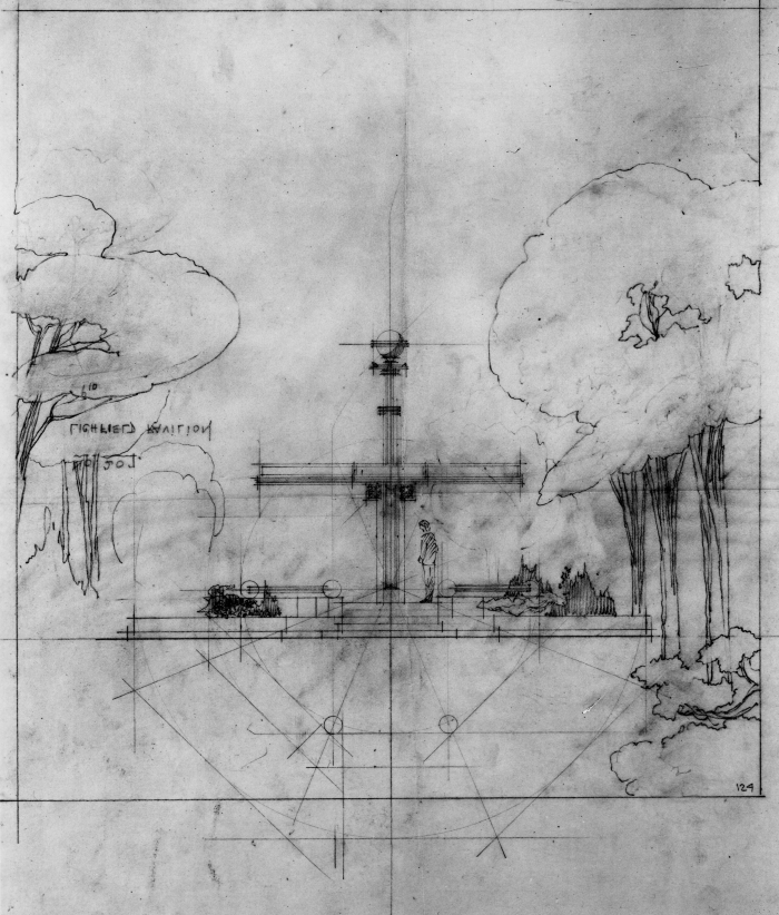 Sketch
Litchfield Pavilion, project
circa 1913