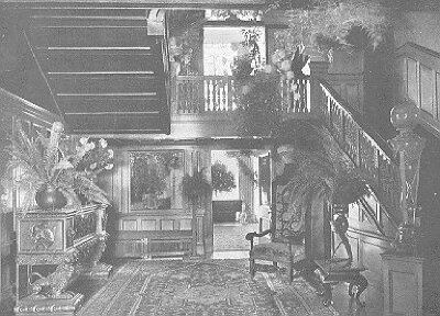 Interior, foyer and staircase
House for Charles Martin
William Channing Whitney, architect
Minneapolis, Minnesota
Interior decoration by John S. Bradstreet & Company