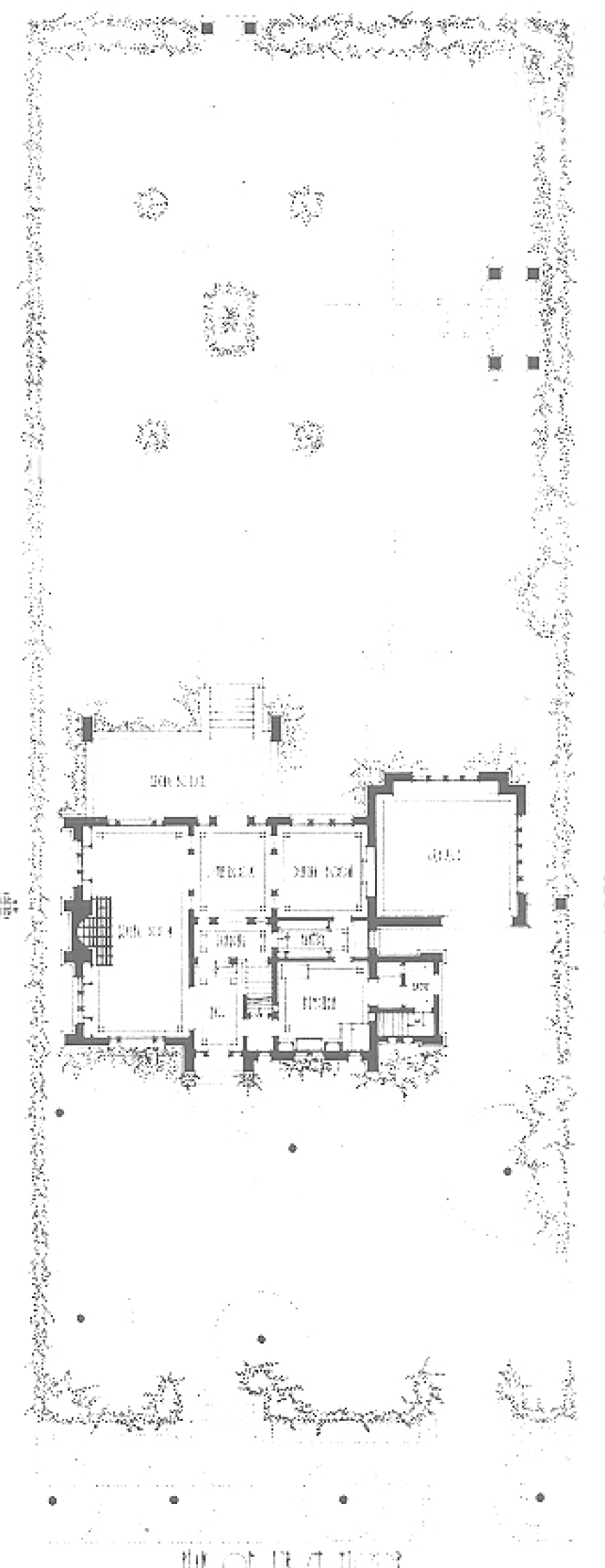 Plat of house and ground
House for Felber
Percy Dwight Bentley, architect
La Crosse, Wisconsin