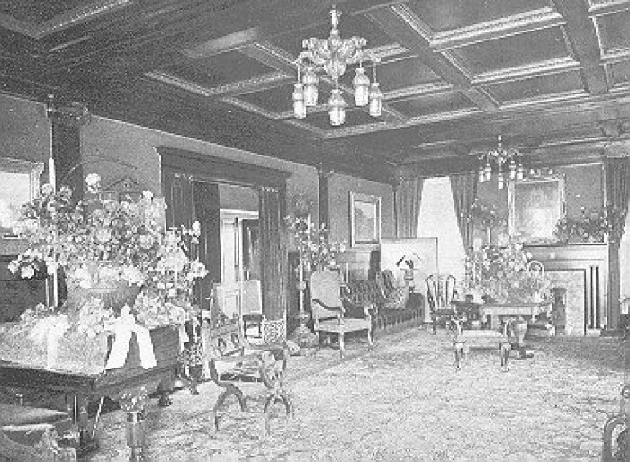 Interior, living room
House for Charles Martin
William Channing Whitney, architect
Minneapolis, Minnesota
Interior decoration by John S. Bradstreet & Company