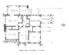 Second floor plan
House for Felber
Percy Dwight Bentley, architect
La Crosse, Wisconsin