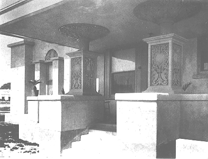 Exterior detail, front entrance
Donan residence
Trost and Trost, architects
El Paso, Texas