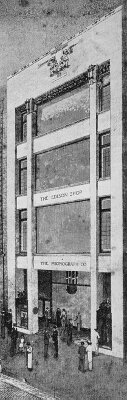 Presentation rendering
Edison Shop
Purcell, Feick, and Elmslie, architects
Chicago, Illinois
1912