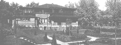 Exterior, rear perspective view from garden
House for Felber
Percy Dwight Bentley, architect
La Crosse, Wisconsin
