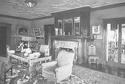 Interior, library
House for Charles Martin
William Channing Whitney, architect
Minneapolis, Minnesota
Interior decoration by John S. Bradstreet & Company