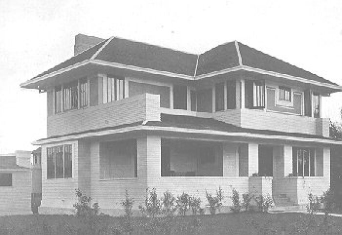 Exterior, perspective view
House for Gustavus Babson
Tallmadge and Watson, architects
Oak Park, Illinois