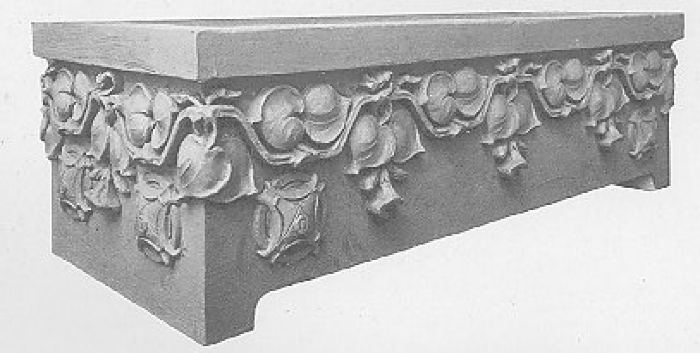 Terracotta planter box, sculptural relief by Richard
Bock
Devoe Building
Hill and Woltersdorf, architects
Chicago, Illinois