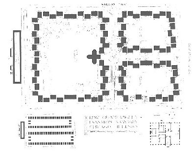 Plat map
Ridge Quadrangles
Walter Burley Griffin and Marion Mahony Griffin,
architects
Evanston, Illinois