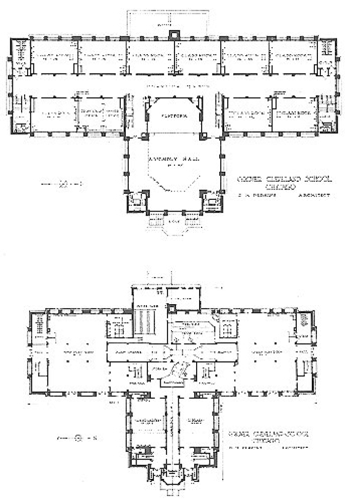 Floor plans
Cleveland School Grover
Dwight H. Perkins, architect
Chicago, Illinois