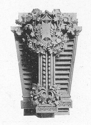 Terracotta column capital
Edison Shop
Purcell, Feick, and Elmslie, architects
Manufactured by American Terracotta and Ceramic Company
Chicago, Illinois