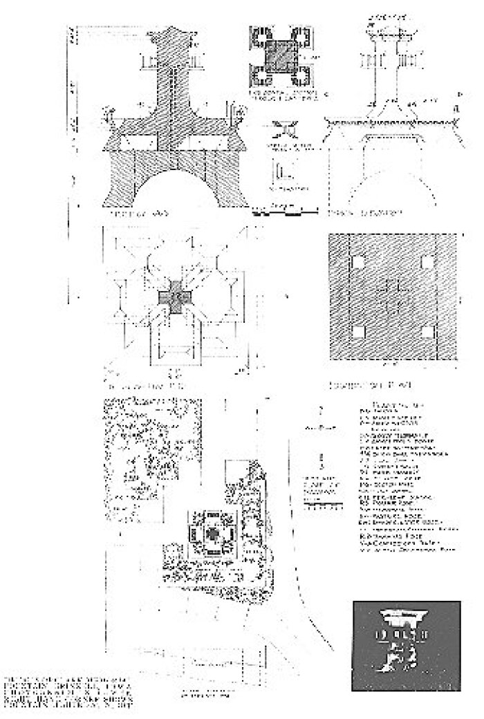 Presentation rendering
Clarke Memorial Fountain
Walter Burley Griffin and Marion Mahony Griffin,
architects
Grinnell, Iowa