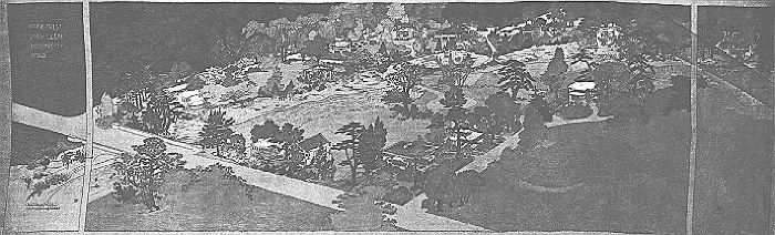 Presentation rendering
Rock Crest/Rock Glen Development
Walter Burley Griffin and Marion Mahony Griffin,
architects
Mason City, Iowa