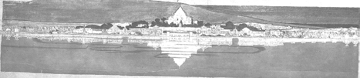 Presentation rendering, Parliament Building
Australian National Parliament Buildings Competition
Walter Burley Griffin and Marion Mahony Griffin,
architects
Canberra, Australia