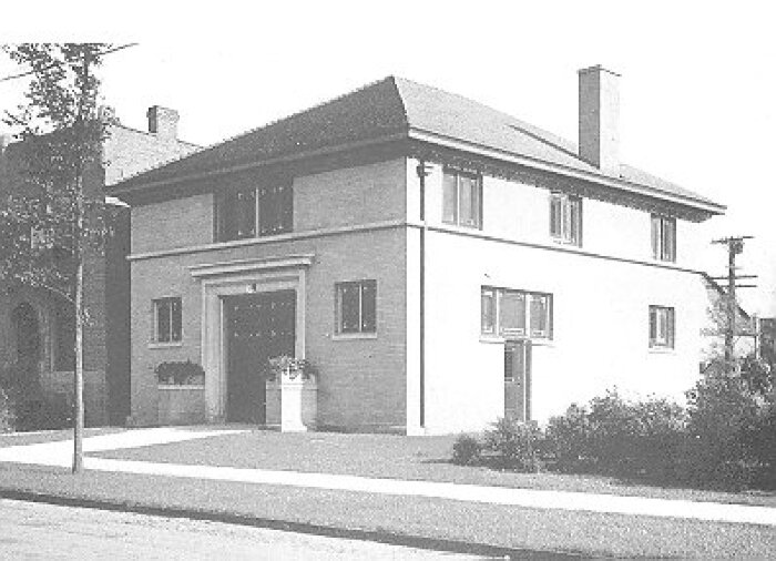 Exterior perspective, garage
House for Julius Rosenwald
Nimmons and Fellows, architects
Chicago, Illinois