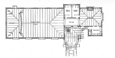 Floor plan
Village Hall
George W. Maher, architect
Kenilworth, Illinois