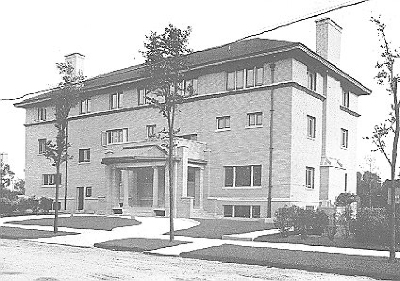 Exterior perspective, front
House for Julius Rosenwald
Nimmons and Fellows, architects
Chicago, Illinois