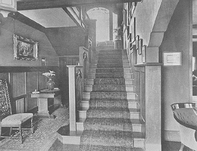Interior, stairway hall
House for E. B. Blinn
George W. Maher, architect
Pasadena, California
