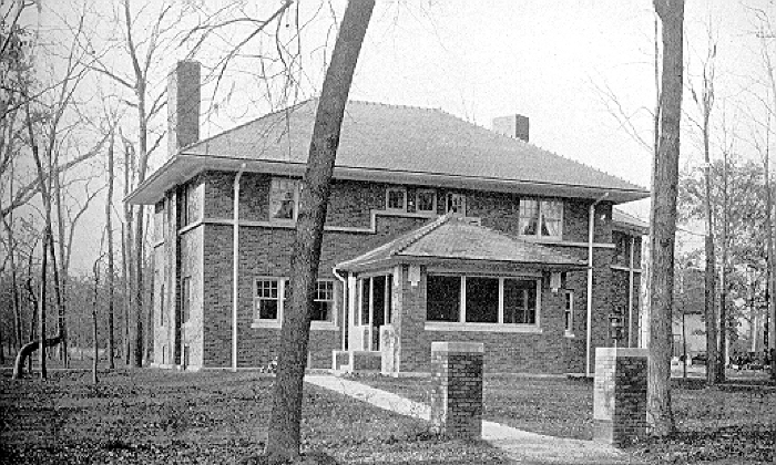 Exterior perspective, front view
House for Burton D. Nichols
Spencer and Powers, architects
Glencoe, Illinois