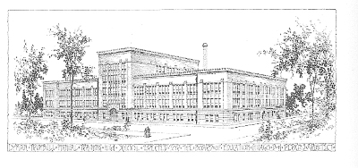 Presentation rendering
Lyman Trumbull Manual Training High School
Dwight Perkins, architect
Chicago, Illinois