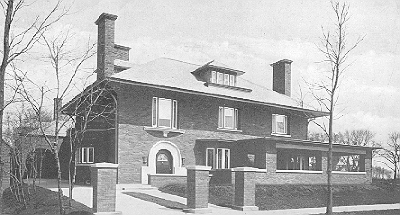 Exterior perspective
House for W. H. Lake
George W. Maher, architect
Chicago, Illinois