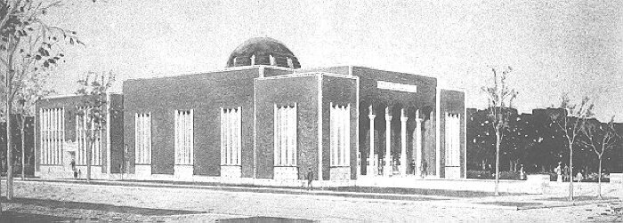 Presentation rendering
Synagogue
Otto, Stern, and Reichert, architects
Chicago, Illinois