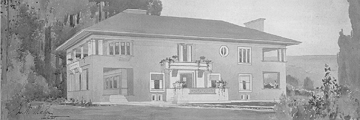 Presentation rendering
H. W. Mallen residence
George W. Maher, architect
Oak Park, Illinois