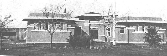Exterior, front perspective view
Convertible Open School
F. D. Wolfe, architect
Tres Pinos, California