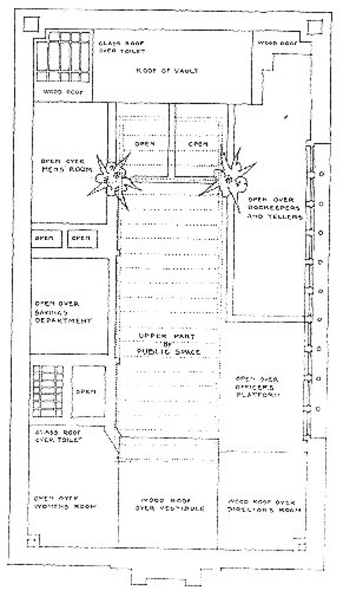 Clerestory plan
Merchants National Bank
Louis Henri Sullivan, architect
Grinnell, Iowa