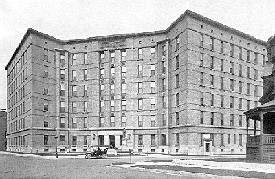 Exterior perspective
Michael Reese Hospital Building
Richard E. Schmidt, architect
Chicago, Illinois