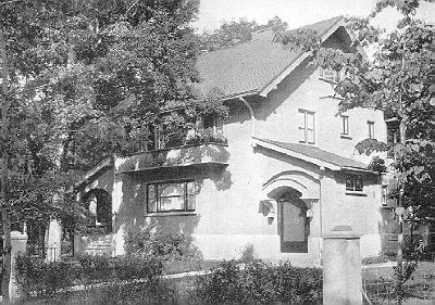 Exterior perspective
House for F. W. Sutton
George W. Maher, architect
Kenilworth, Illinois