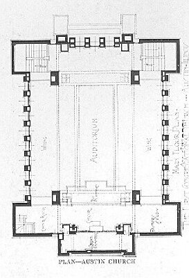 Floor plan
First Congregational Church
Guenzel and Drummond, architects
Austin, Illinois