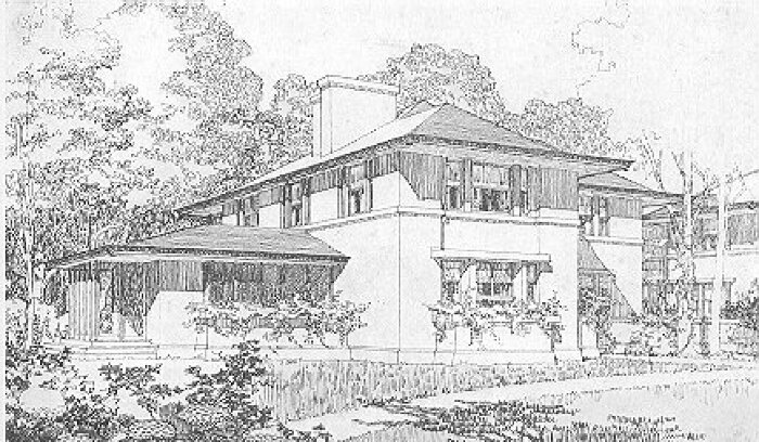 Presentation rendering
House unit
Faculty Houses
Lake Forest College
Guenzel and Drummond, architects
Lake Forest, Illinois