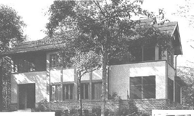 Exterior, perspective view
House for S. H. Bingham
George W. Maher, architect
Highland Park, Illinois