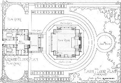 Plat and floor plan
Design for a Small Kindergarten and Community House
Guenzel and Drummond, architects