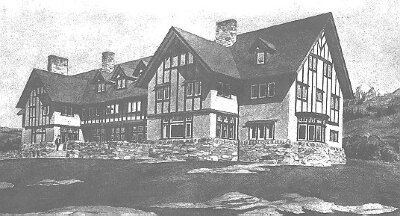 Presentation rendering
Tourist Hotel for the White Pass
"Yukon Route"
Spencer and Powers, architects
Atlin, British Columbia, Canada