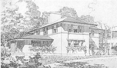Presentation rendering
House unit
Faculty Houses
Lake Forest College
Guenzel and Drummond, architects
Lake Forest, Illinois