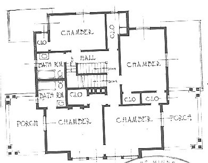 Second floor plan
House for S. H. Bingham
George W. Maher, architect
Highland Park, Illinois