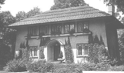 Exterior, perspective view
House for Henry W. Shultz
George W. Maher, architect
Kenilworth, Illinois