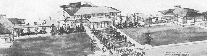 Presentation rendering
Danish Old Folks Home
Guenzel and Drummond, architects
Jens Jensen, landscape architect